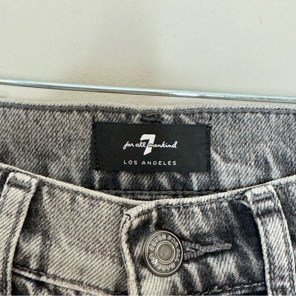 NWT 7 For All Mankind Fern Grey Easy Bootcut Jean Size 25 - Picture 5 of 9